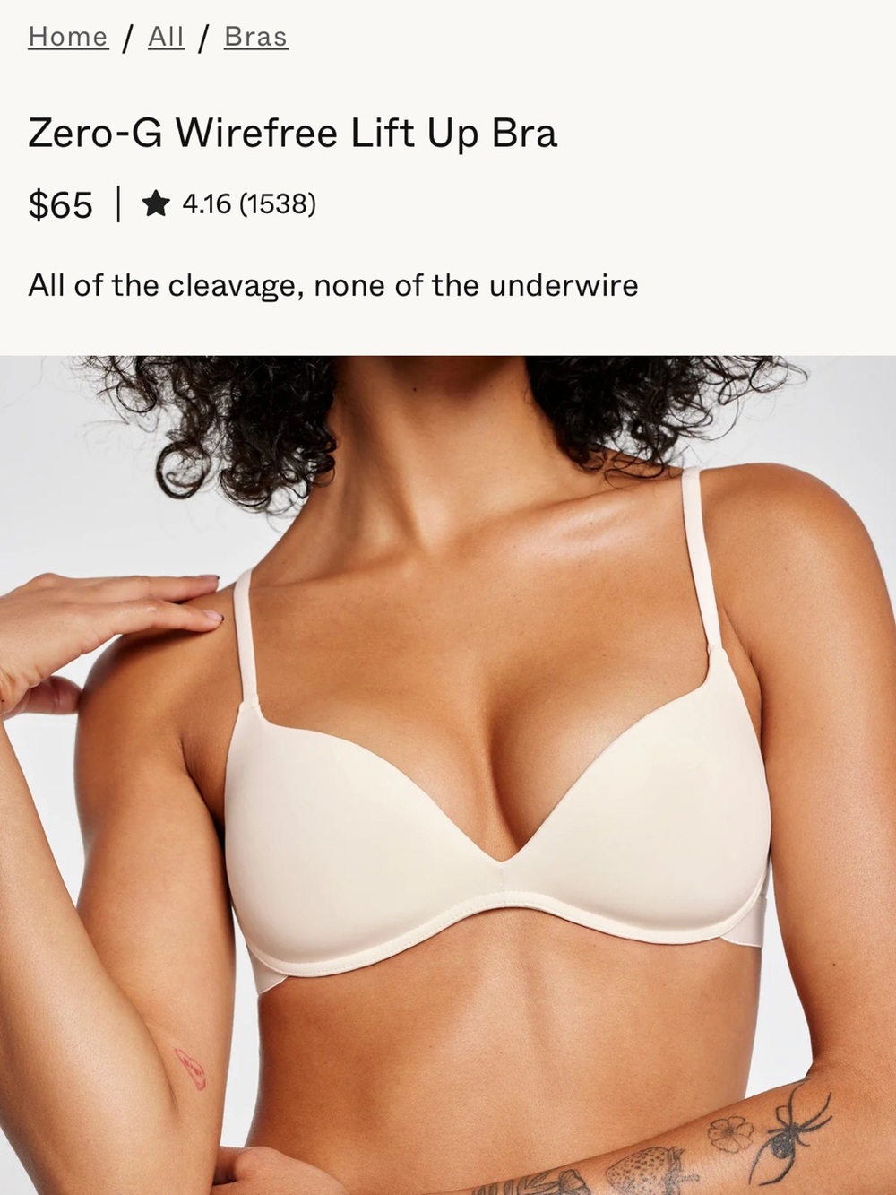 Pepper Zero-G Wirefree Lift Up Bra - Picture 3 of 3